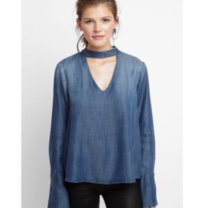NWT Cloth & Stone denim top